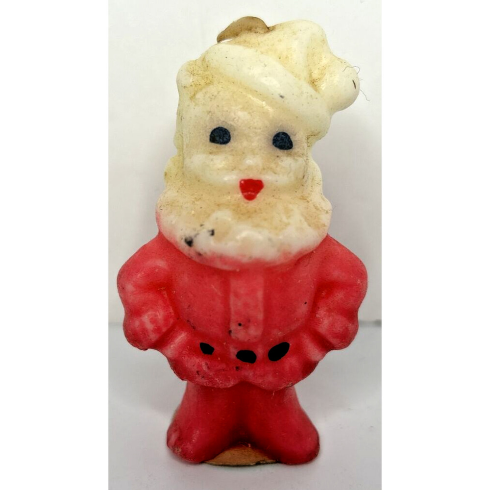 Vintage Gurley Santa Claus Candle 3" SKU H291